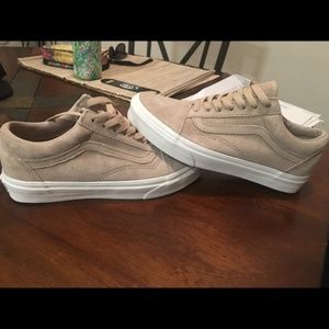 Old Skool Vans- Beige Suede (Men's size 8)